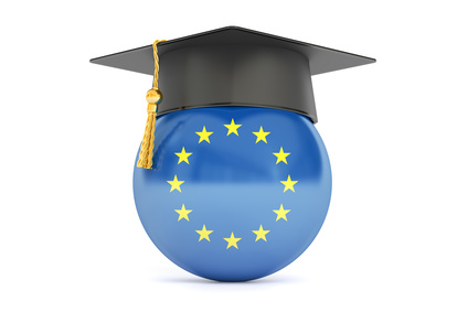 education in European union concept, 3D rendering